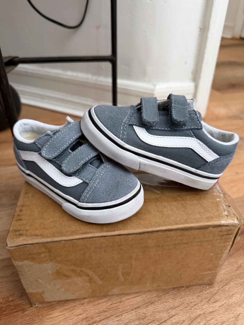 Toddler Old Skool Velcro- Stormy Weather